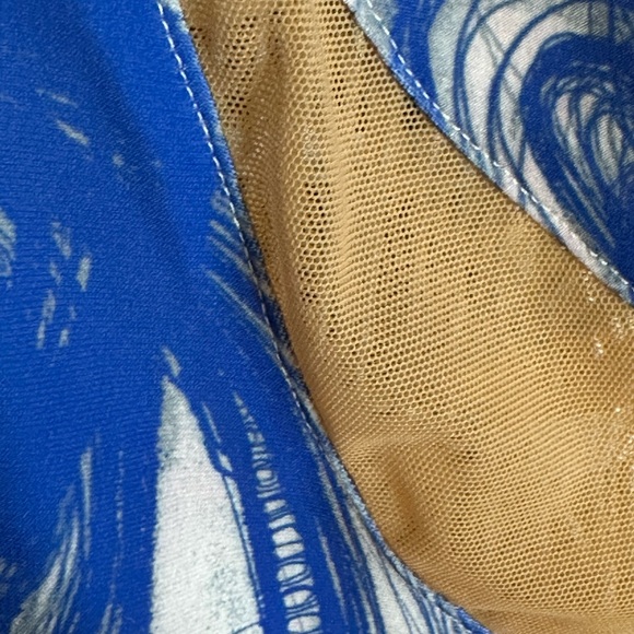 Norma Kamila NWT One Piece Blue & Mesh - Picture 6 of 8
